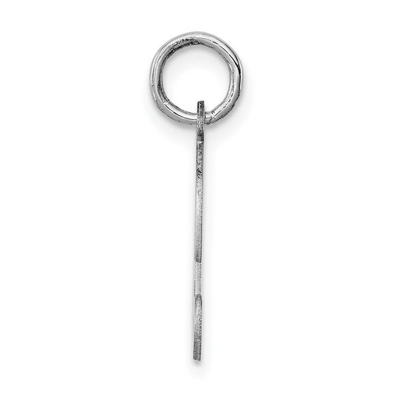 Sterling Silver, Sophia Collection, Small Script Initial D Pendant - Picture 2 of 5